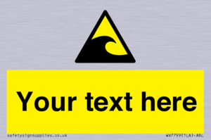 Custom warning tsunami hazard zone